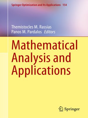 cover image of Mathematical Analysis and Applications